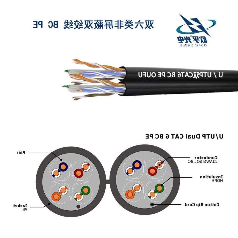 平顶山市U/UTP6类双4对非屏蔽室外电缆(23AWG)