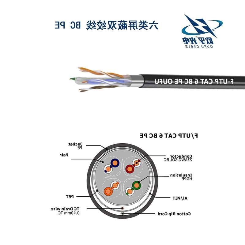 许昌市F/UTP6类4对屏蔽室外电缆(23AWG)