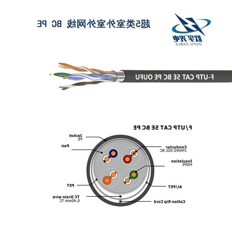 泰安市F/UTP超五类4对屏蔽室外电缆(24AWG)