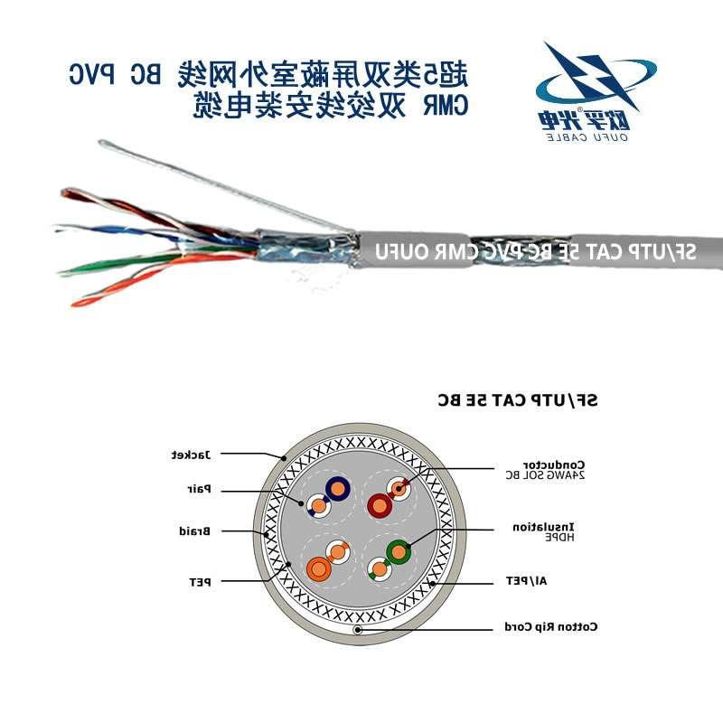 许昌市SF/UTP超五类4对双屏蔽电缆(24AWG)