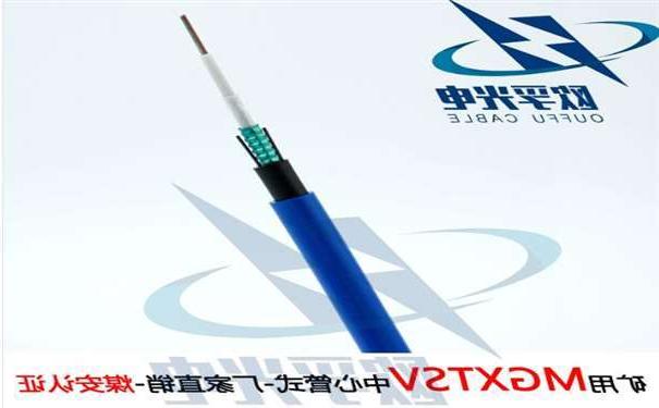 黄冈市欧孚MGXTSV-8B1 矿用单模阻燃光缆G652D纤芯煤安证书